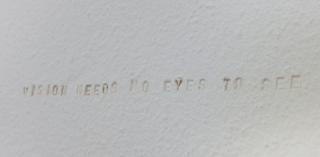 Navid Nuur, vision needs no eyes to see, 2012