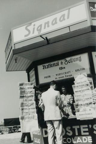Kiosk tijdens Duitse bezetting 1940-1942
