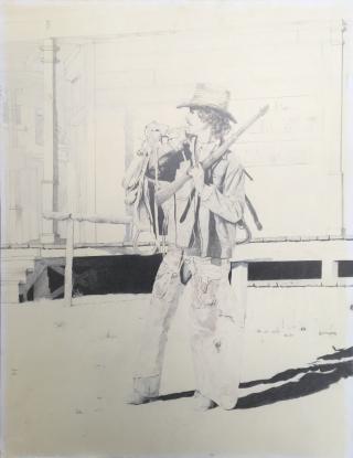Selfportrait with rifle
