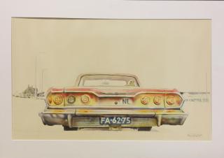 Chevrolet met kapot achterlicht
