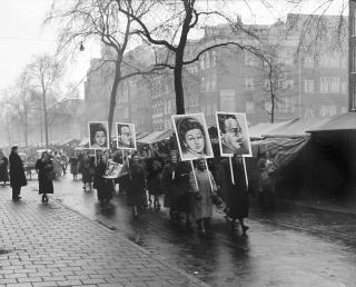 Protest tegen doodvonnis, 1953