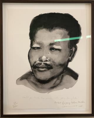 Portrait of a young Nelson Mandela