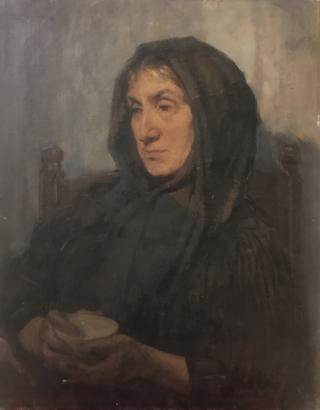 Portret van oude vrouw
